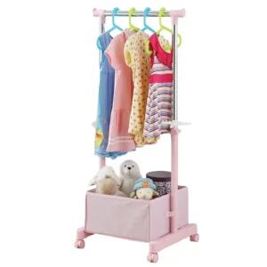 이동식 유아 어린이 옷걸이 행거 아이방 정리 컬러
