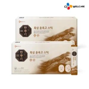 [CJ공식] 한뿌리 흑삼 윤옥고 스틱 30포 2박스