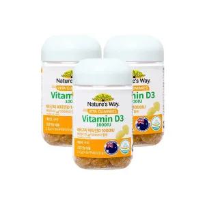 네이처스웨이 비타구미 비타민D 1000IU 60구미x3병