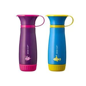 빨대컵 스테인리스 300ml 흘림방지 자기주도 아기컵 어린이집 (뚜껑포함)-컬