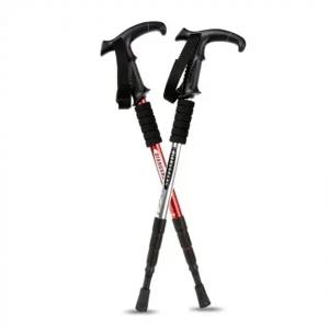 두랄루민 익스트림 4단 T자 등산스틱   등산지팡이 등산용품 등산용스틱 등산장비 T자형스틱 지팡이