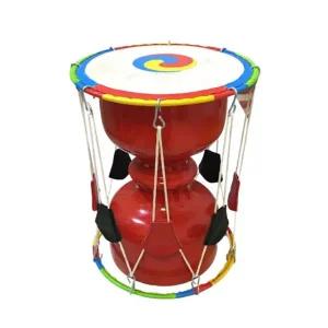 국악 장구 풍물놀이 미니 연습용 체험 장식용 30x36cm 흰색