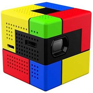 SK UO 스마트 빔, 휴대용 미니 프로젝터, iOS/안드로이드와 호환(1.80인치, 아트)