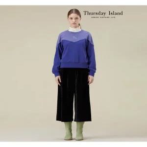 [써스데이아일랜드][Thursday Island] 배색 믹스 스?셔츠(T238MST231W)