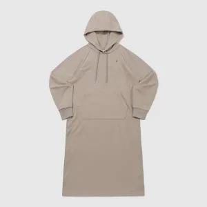 [르꼬끄](센텀시티점)여성 루즈핏 면기모 스판 후드 원피스 (QQ422OOPO1_DBG)