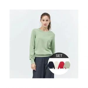 리베레츠 면100 컬러니트 4종세트