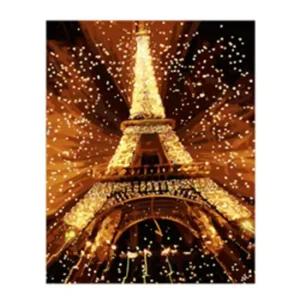 DIY명화그리기 유화 페인팅 골드펄 에펠탑의불빛40X50 캐릭터 그림그리기 명화그리기 취미생활