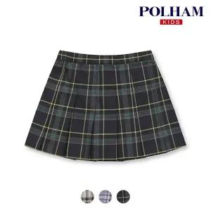 [폴햄키즈] 시그니처 여아 TR 체크 플리츠 스커트_PKD4RR2010