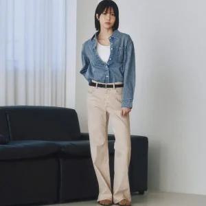 프로젝트M 여성 이지 와이드핏 데님 팬츠 EYF5DP2200