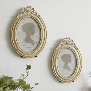 엔틱한 장식 타원형 액자 거실 테이블 선반 꾸미기 돌잔치액자 스탠드액자 사진스탠드 사진전시