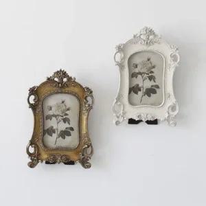 엔틱 인테리어 사진 액자 골드 화이트 프레임 장식 돌잔치액자 스탠드액자 사진스탠드 사진전시