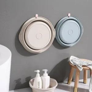 소프트 폴딩 대야 욕실 주방 최적 공간활용 인테리어 접이식세수대야 욕실대야 휴대용대야