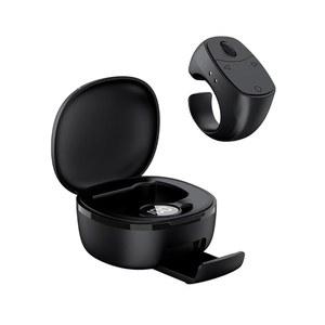 [미국배송] BDZMLITE 틱톡 스크롤 링 아이폰호환 아이패드용 무선 블루투스 리모컨 페이지 터너 카메라 휴대폰 홀더 마운트와 호환되는 IOS 안드로이드 - 블랙