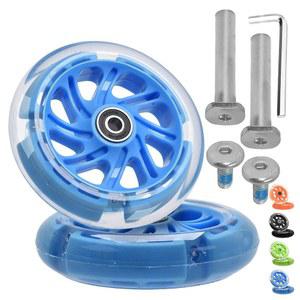 마이크로 킥보드 맥시 디럭스 폴더블 LED/맥시 프로/맥시 에코/시리즈 3륜 스쿠터용 OTFAITP 앞바퀴 교체 부품