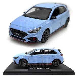 현대 i30 N 받침대 블루 국산 미니카 풀백 다이캐스트 피규어