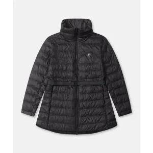 코오롱스포츠 KOLON SPORT 여성 키퍼 중기장 벨티드 패딩 자켓 재킷 TVJJW25522BLK