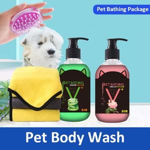애완 동물 샤워 젤 미용 헤어 케어 청소 탈취 고양이 개 샴푸 진드기 방지 오래 지속되는 향수 용품 500ml