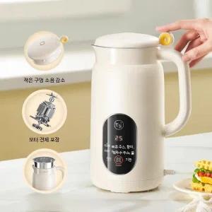 가정용 무소음 두유제조기 유리용기 저소음 이유식 콩물 제조기 자동 국산 대용량 검은콩두유 만들기 편리한 사용법