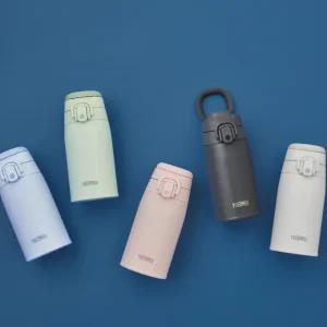 써모스 캐리 루프 원터치 텀블러 JOS-400K 400ml 야외 손잡이 물병 학생 보온 보냉병