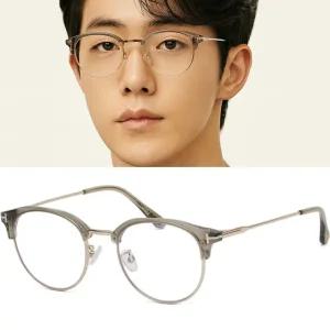 블루라이트차단 안경테 TF5792KB 096 투명베이지 골드 하금테 명품 아시안핏