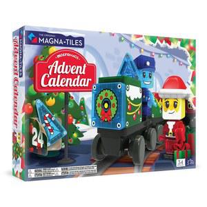 MAGNA-TILES 마이크로MAGS 어드벤트 캘린더 34피스 마그네틱 건설 세트, 오리지널 빌딩 브랜드