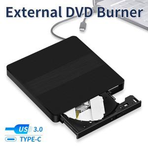 2in 1 USB 3.0 타입 C 외장 DVD 버너 디스크 드라이브 RW 라이터 리더 측정기 CD 플레이어 광학 (노트북/데