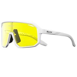 [미국배송] SCVCN 야간 투시 주행 안경 눈부심 방지 옐로 렌즈 여성 남성 고글 스포츠 선글라스 자전거 MTB DZ-S62