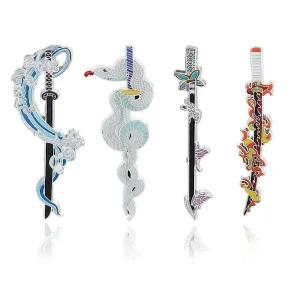 일륜도키링 귀칼 열쇠고리 귀멸의칼날 귀살대 하시라 나비 닌자 탄지로 니치린