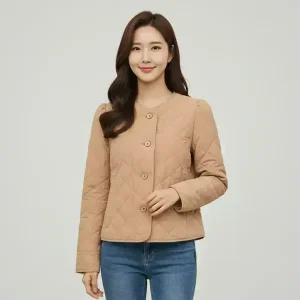 [꼼빠니아]크롭 퀼팅 점퍼-CW22HT9001496D