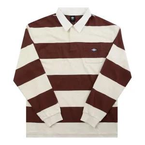 [엄브로] 공용 HBL 로얄 컬리지 컬러블럭 럭비 카라 긴팔 티셔츠 UQ321CRL92 ECR