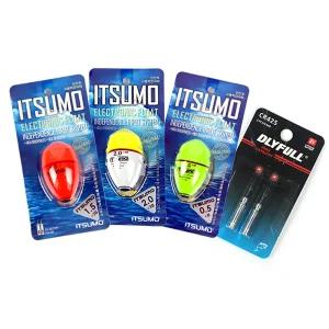 이쯔모 전자 구멍찌+cr425 세트 반유동 전유동 흘림 수중 바다 감성돔 벵에돔 전자찌