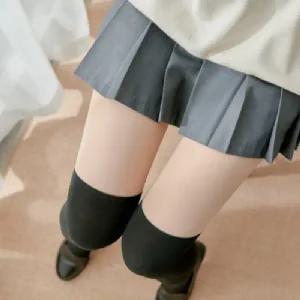 페이크 오버 투톤 니삭스 팬티 스타킹