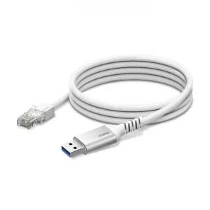 EFM ipTIME U2LAN (실버) 기가비트 유선랜카드 / USB A to RJ-45 변환케이블 YS