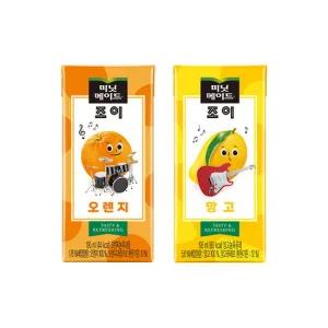 미닛메이드 조이 오렌지32개 망고32개 195ml 64개