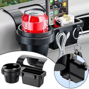차량용수납함 창틀 다용도정리함 컵홀더 핸드폰 거치대 충전기 자동차 도어 정리대 창문 트레이