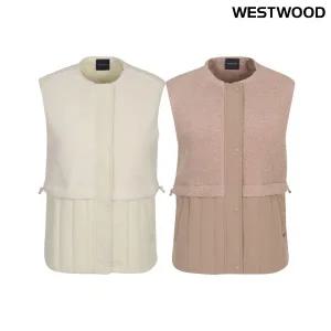 [대구백화점] [웨스트우드]우먼 우븐 믹스 플리스 베스트(WN3WCVT632)