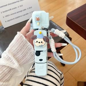 DJI 오즈모 포켓 3용 로프 스트랩 블루 햇 퍼피 케이스, 실리콘 커버 렌즈 캡 보호대, 카메라 쉘 액세서리