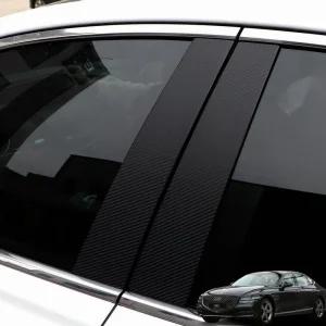 더 올뉴 G80 B필러 몰딩 기둥 카본 스티커 커버 데칼 튜닝용품