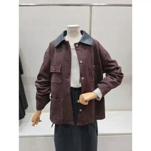 갤러리아 [이프네]루즈핏 레더 카라 스웨이드 자켓(DP8WLJ02)