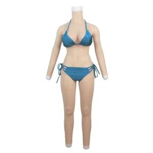 실리콘 전신슈트 여장 촬영소품 셀피 드레싱 변장 컬러 코스프레 보형물 바디 여성