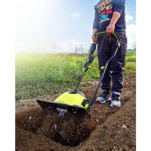 전동 관리기 전기 밭갈이 1500W 파쇄기 밭관리기 소형 경작기