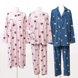 핑크존 더블웜 양면기모 커플잠옷파자마홈웨어_카피바라