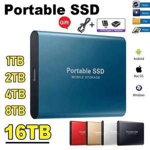 2025 신형 외장 휴대폰용 USB3 휴대용 미니 HDD 저장용량 드라이브 SSD 2TB 하드 1TB 디스크