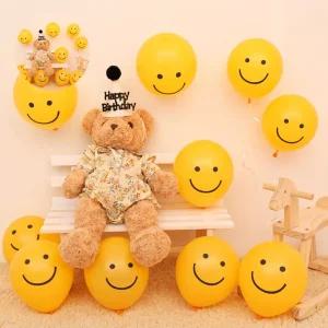 (제스트)스마일풍선 100개 홈데코 홈파티용 집꾸미기 소품