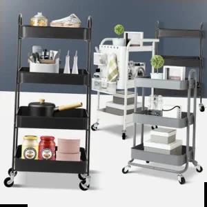 국민바퀴 이동선반 트레이 틈새수납카트 이동식트롤리