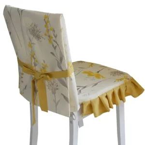 식탁의자 등받이커버 등커버 의자 천갈이 시트 덮개