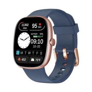 피트니스 트래커 2025 버전 (응답/전화 걸기), 1.85인치 24시간 심박수 산소 모니터 수면 100+ 스포츠 모드 IP68 방수(파란색) 여성용 스마트 워치