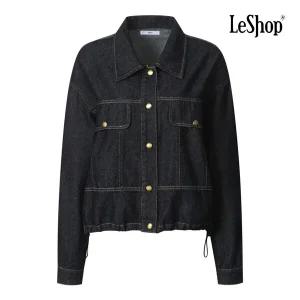 [르샵] BP9JK009A 스티치 카라넥 생지 데님 자켓
