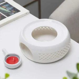 화이트 티워머 도자기 퓨어 힐링