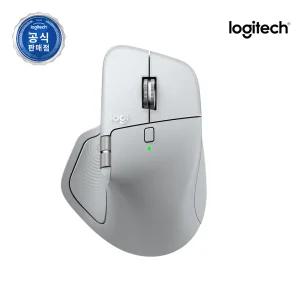 로지텍 코리아 공식 MX Master 4 for Mac 블루투스 무선 마우스 화이트 실버